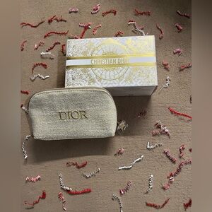 Dior Gold Cosmetics Bag - Complimentary Box! 💌🎀